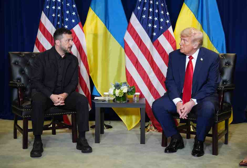 Bilaterale Donald Trump-Volodymyr Zelensky all'Assemblea generale delle Nazioni Unite del settembre 2025 (LaPresse)&nbsp;<br />