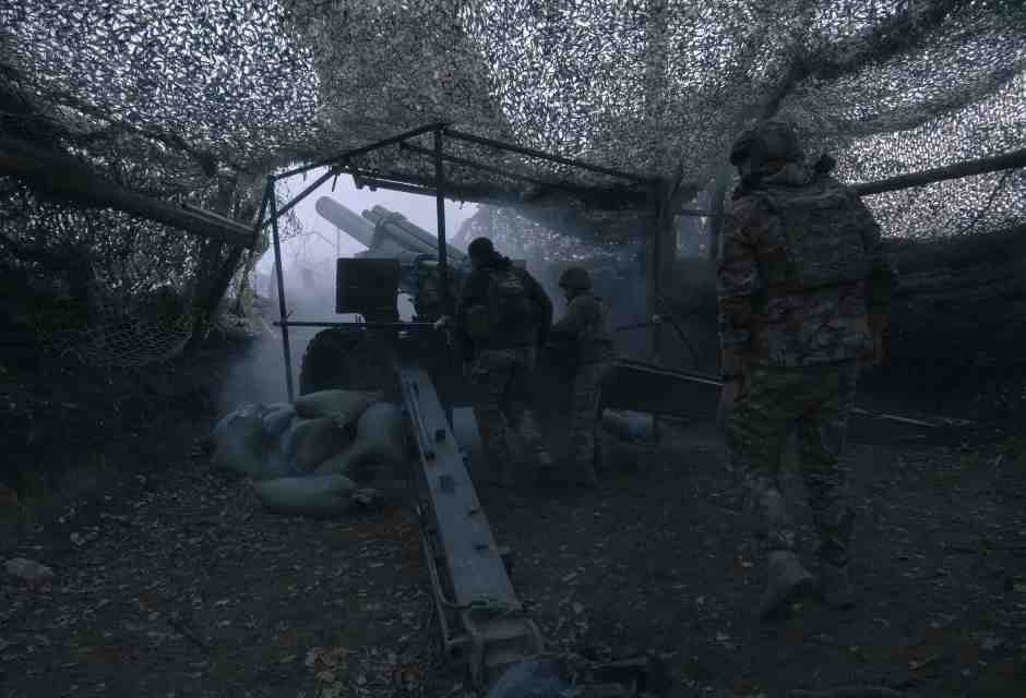 Posizione di artiglieria ucraina vicino a Pokrovsk (Foto di Marharyta Fal/Frontliner/Getty Images)&nbsp;<br />