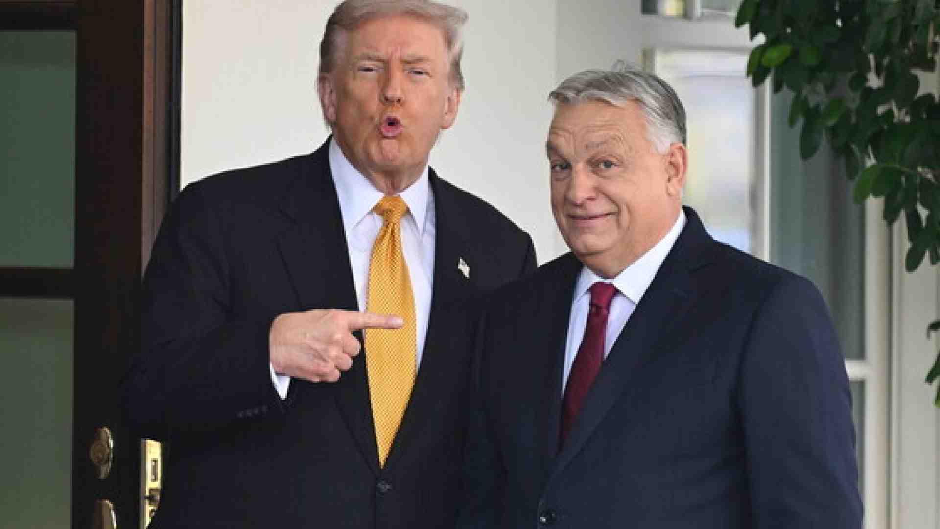Immagine di Orbán entra alla Casa Bianca con quattro obiettivi (suoi e di Putin)
