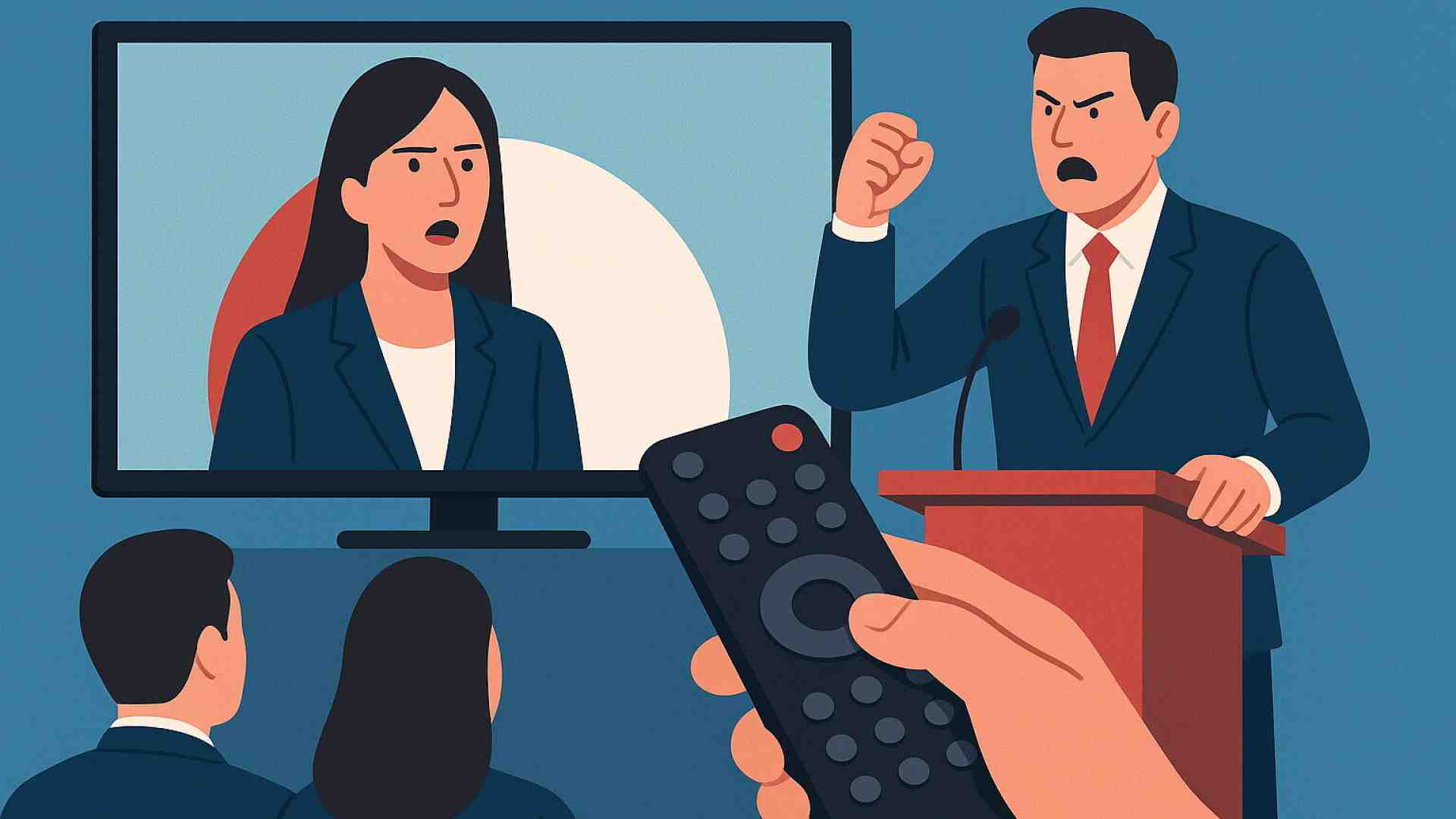 Immagine di Quando un partito prende ordini da una trasmissione tv, non sta facendo politica. L’algoritmo lo sa
