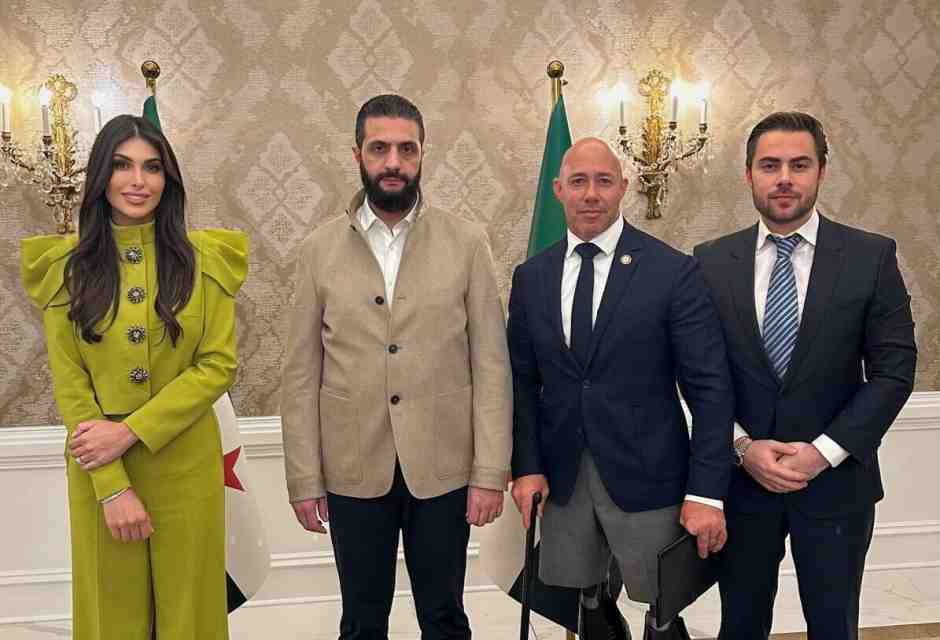 Da sinistra, Jasmine Naemo, Ahmed al Sharaa, Brian Mast e Tarek Naemo