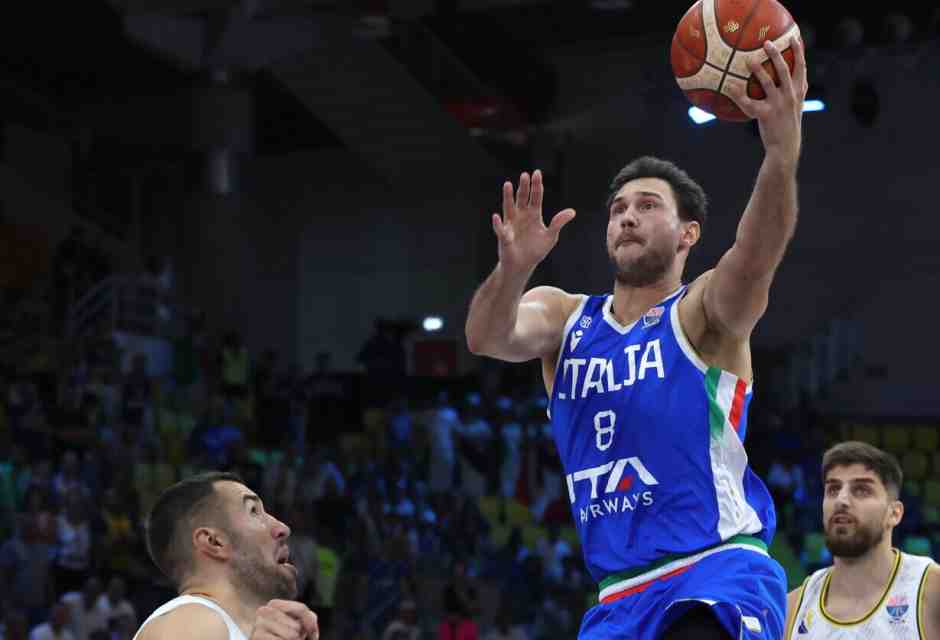 Danilo Gallinari con la Nazionale italiana (foto Ansa)