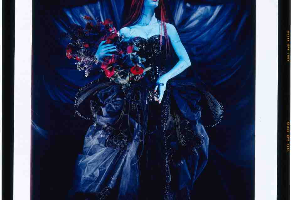 "Blue lady". Disegno courtesy di Tim Burton<div>&nbsp;</div>