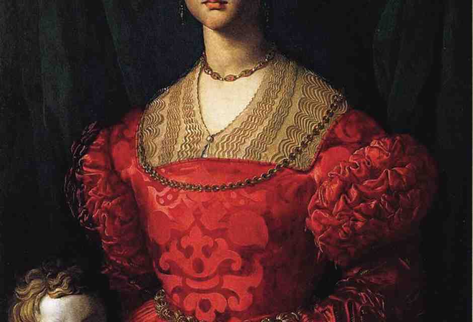 Bronzino, Donna in rosso con bambino (Gracia Nasi?)