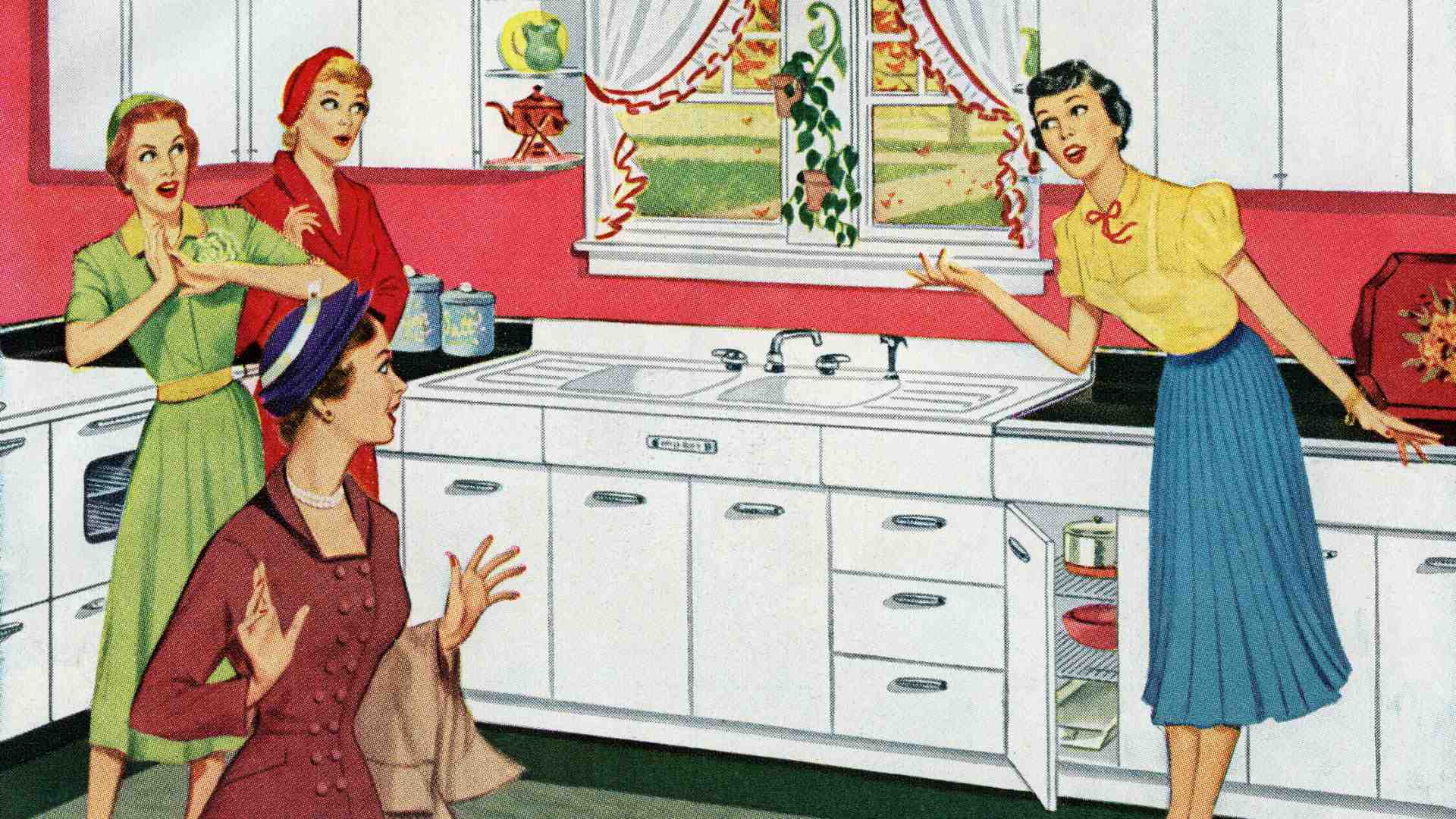 Immagine di Eterna cucina. Due cuori, una capanna e una cantinetta