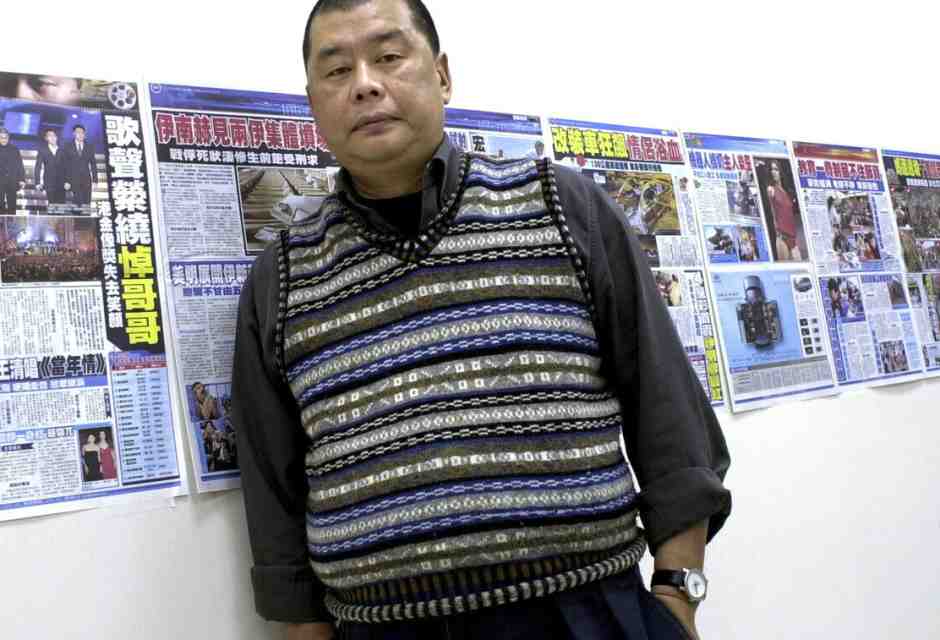 Jimmy Lai (foto Ap, via LaPresse)