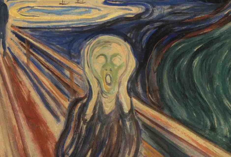 dettaglio del quadro L'Urlo di Edvard Munch&nbsp;<br />