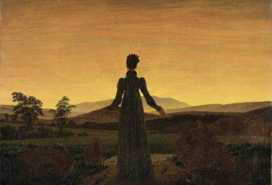 Caspar David Friedrich, Donna al tramonto del sole, 1818&nbsp;