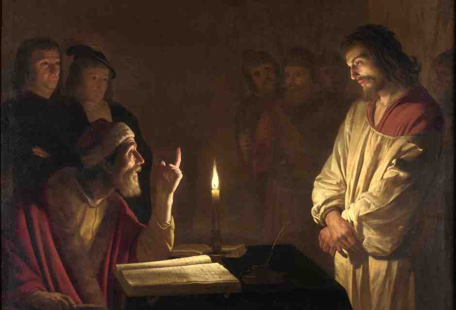 Gerard von Honthorst, "Cristo davanti al sommo sacerdote", 1617 ca.