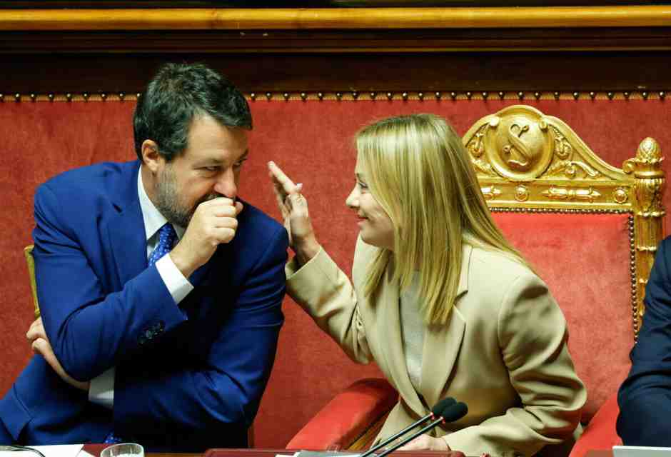 Giorgia Meloni e Matteo Salvini (Ansa)