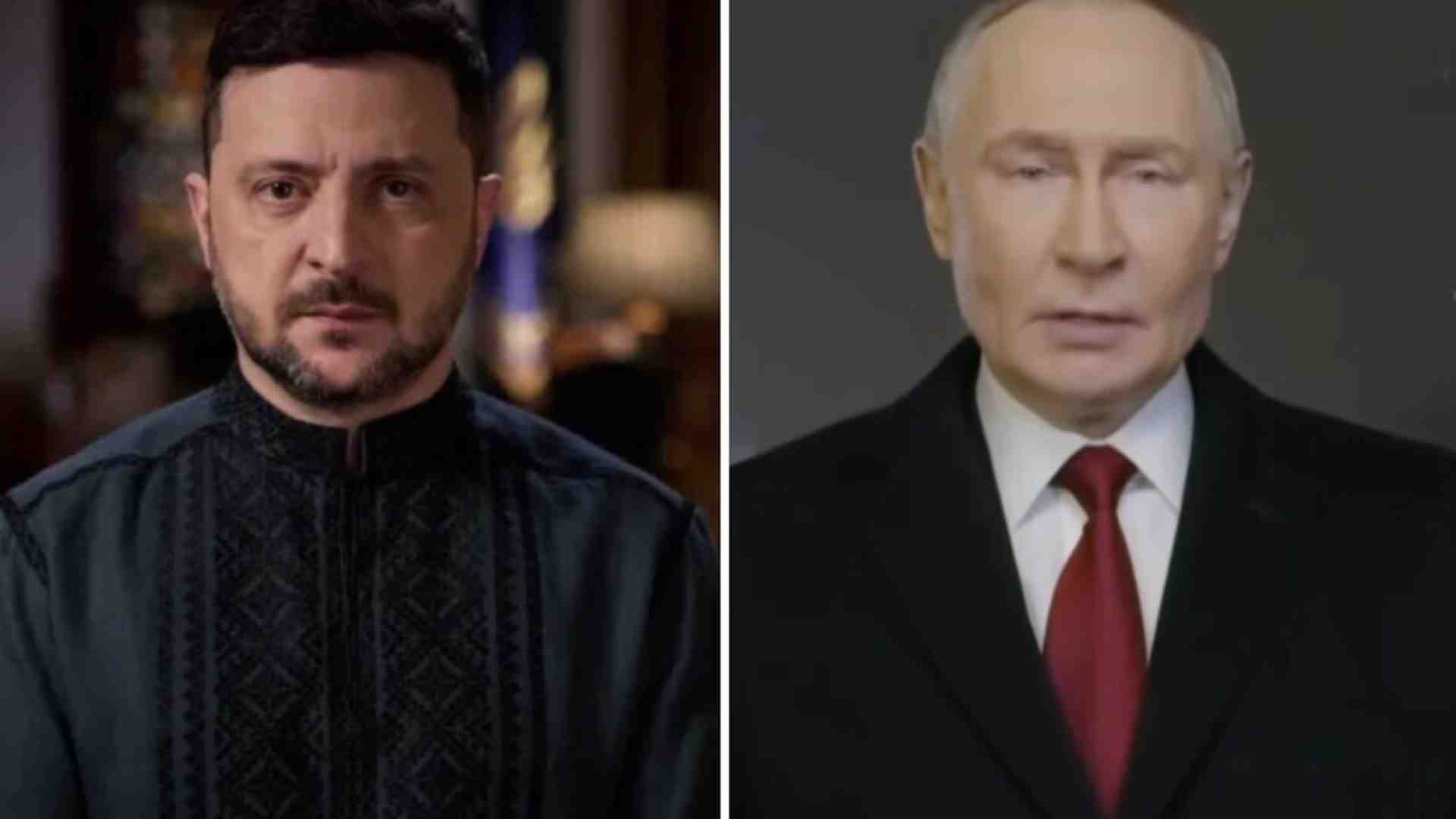 Immagine di Per aprire il 2026 Zelensky parla di pace, Putin di vittoria