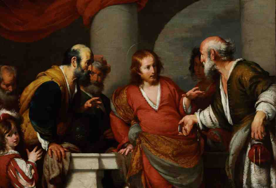 Bernardo Strozzi, Disputa di Cristo con i Farisei sul tributo a Cesare, olio su tela, Uffizi<br />