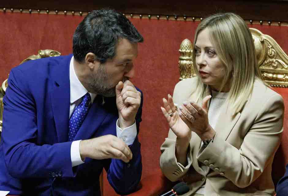 Matteo Salvini e Giorgia Meloni (foto LaPresse)