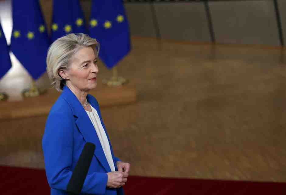 Ursula von der Leyen (foto Epa, via Ansa)