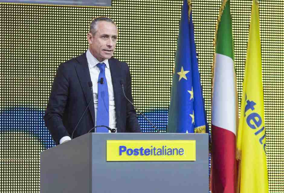 L'ad di Poste Italiane Matteo Del Fante (foto LaPresse - Andrea Panegrossi) 