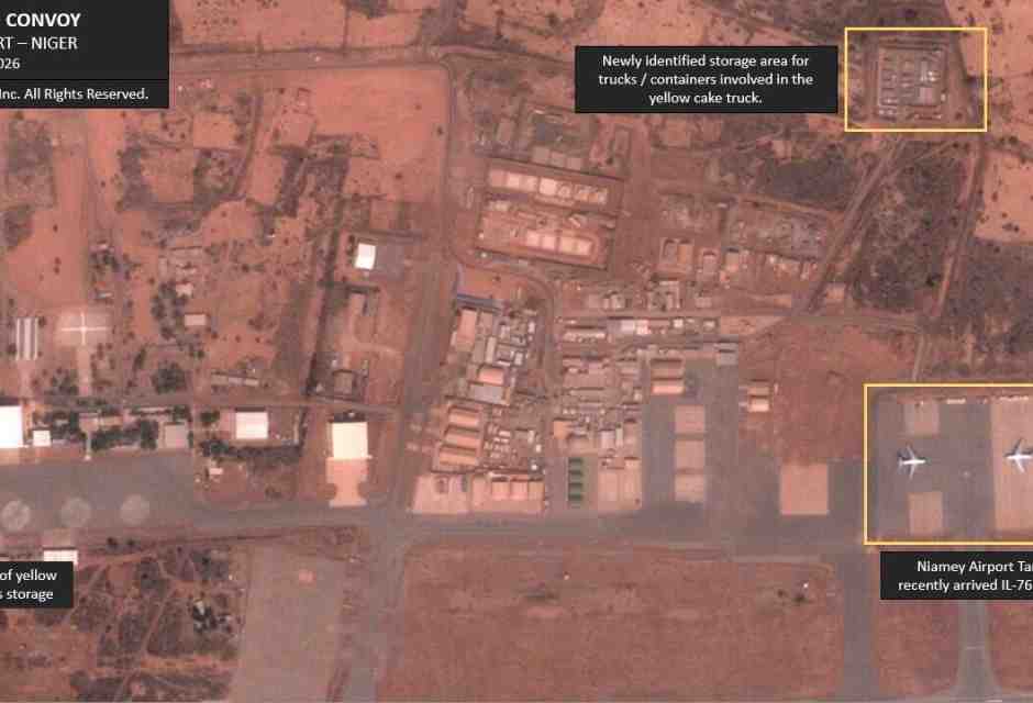 Le immagini satellitari dell'aeroporto di Niamey (foto per gentile concessione di @casusbellii)