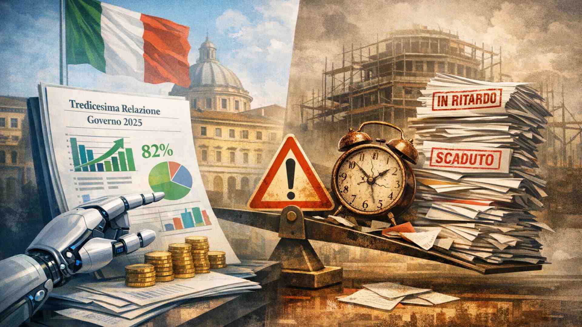 Immagine di I numeri del Foglio AI sulla Tredicesima Relazione 2025 del governo. Oltre l’autocelebrazione