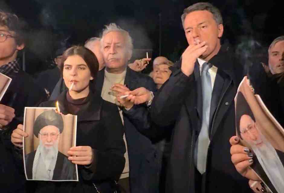 La sobria protesta di Iv davanti all'ambasciata iraniana, per distinguere popolo e regime