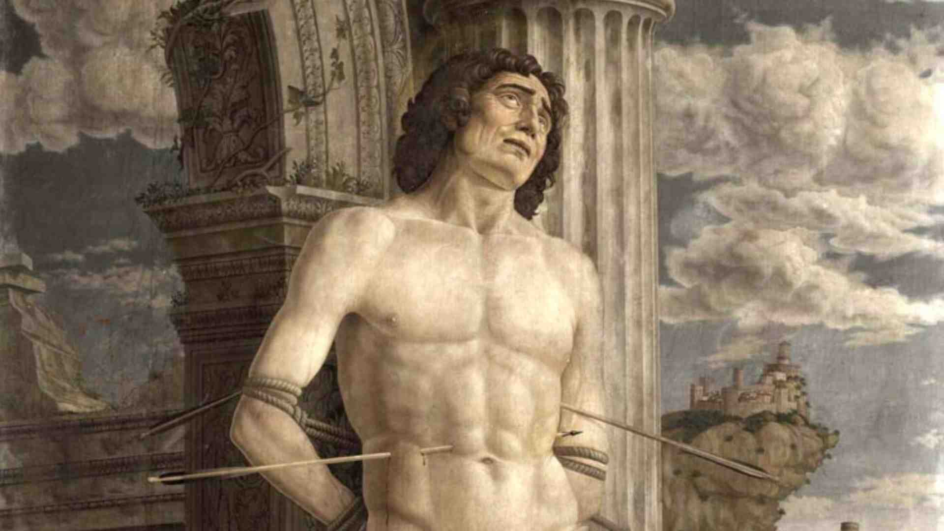Immagine di San Sebastiano e il santo protettore, che manca, dei rubrichisti dei quotidiani