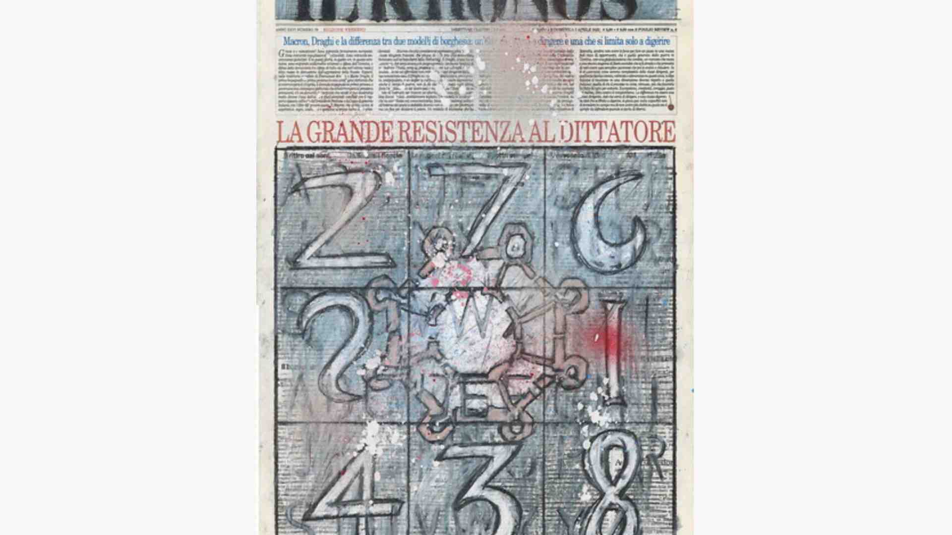 Immagine di Fitte e gremite, le prime pagine del Foglio diventano un’opera d’arte