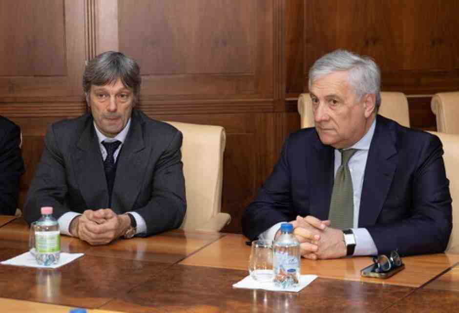 <br />Matteo Zoppas e il vicepremier Antonio Tajani. Foto: Ansa.<br /> 