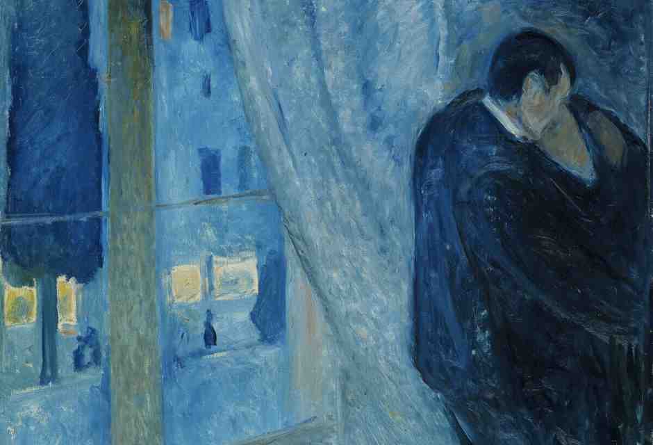E. Munch, "Il bacio con la finestra", 1892