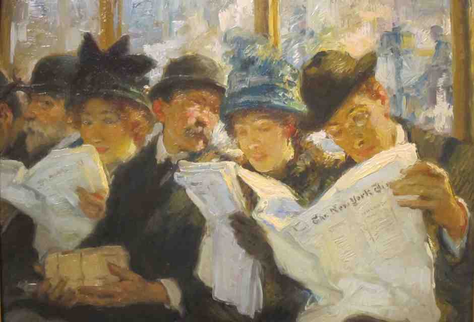 "Morning News", Francis Luis Mora, San Diego Museum of Art&nbsp;<br />