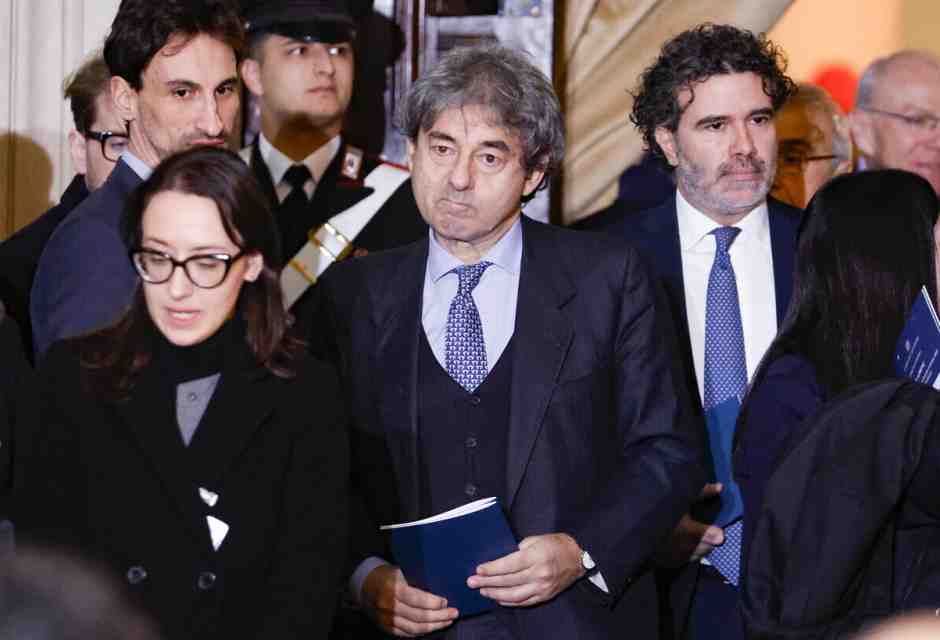 I vertici dell'Anm alla cerimonia di inaugurazione dell'anno giudiziario (foto Ansa)