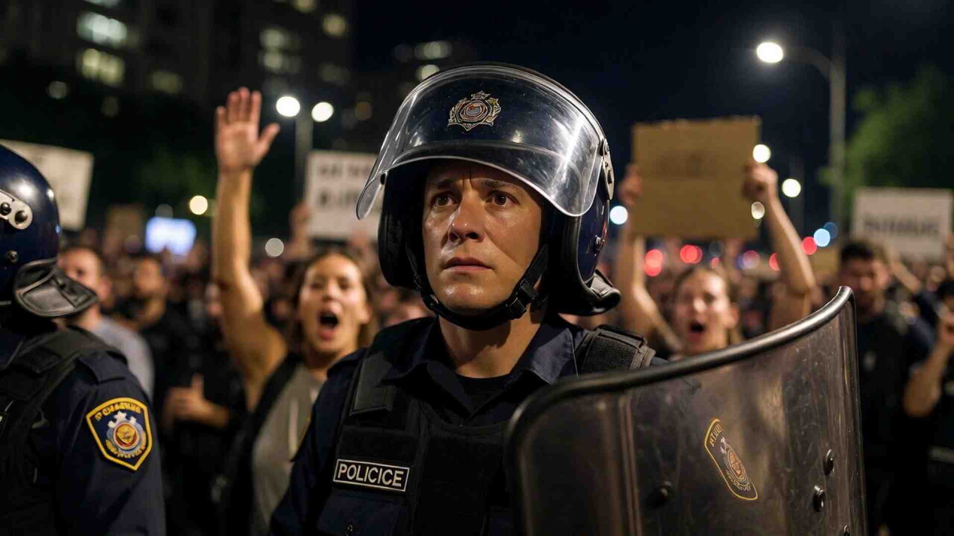 Immagine di Vita da poliziotto, vista da un’AI. Cronaca di chi tiene in piedi la città