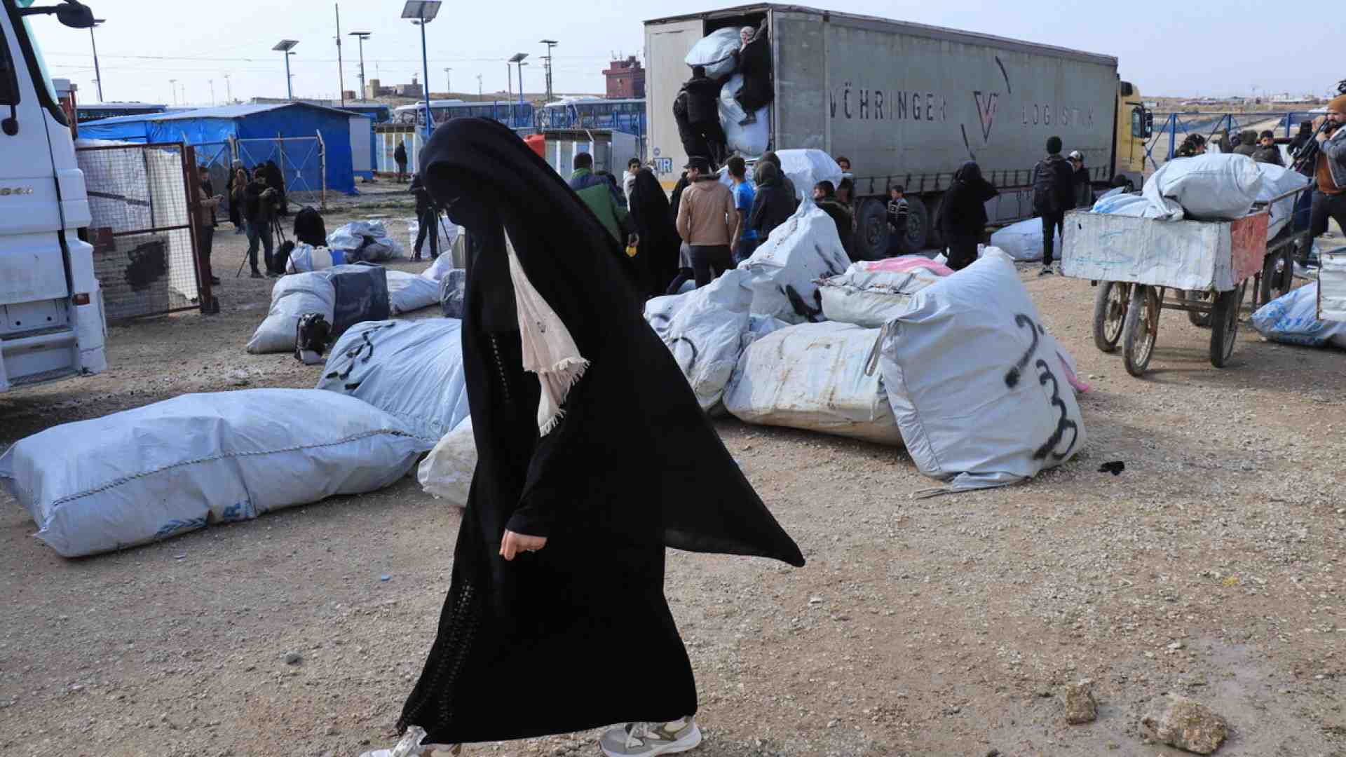 Immagine di Il ritiro delle Sdf dal campo di al Hol In Siria, ora sotto il controllo di Damasco
