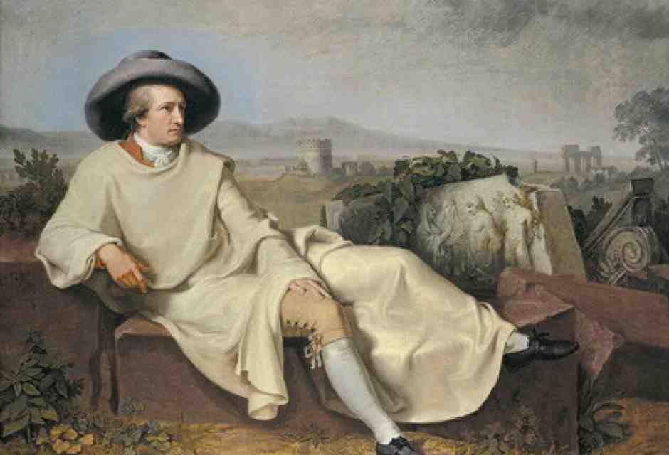 "Goethe nella campagna romana" di Johann H. W. Tischbein (Ansa)