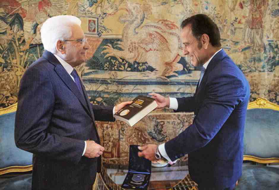 La foto taroccata con il Presidente della Repubblica. Fonte: Marcellominenna.it