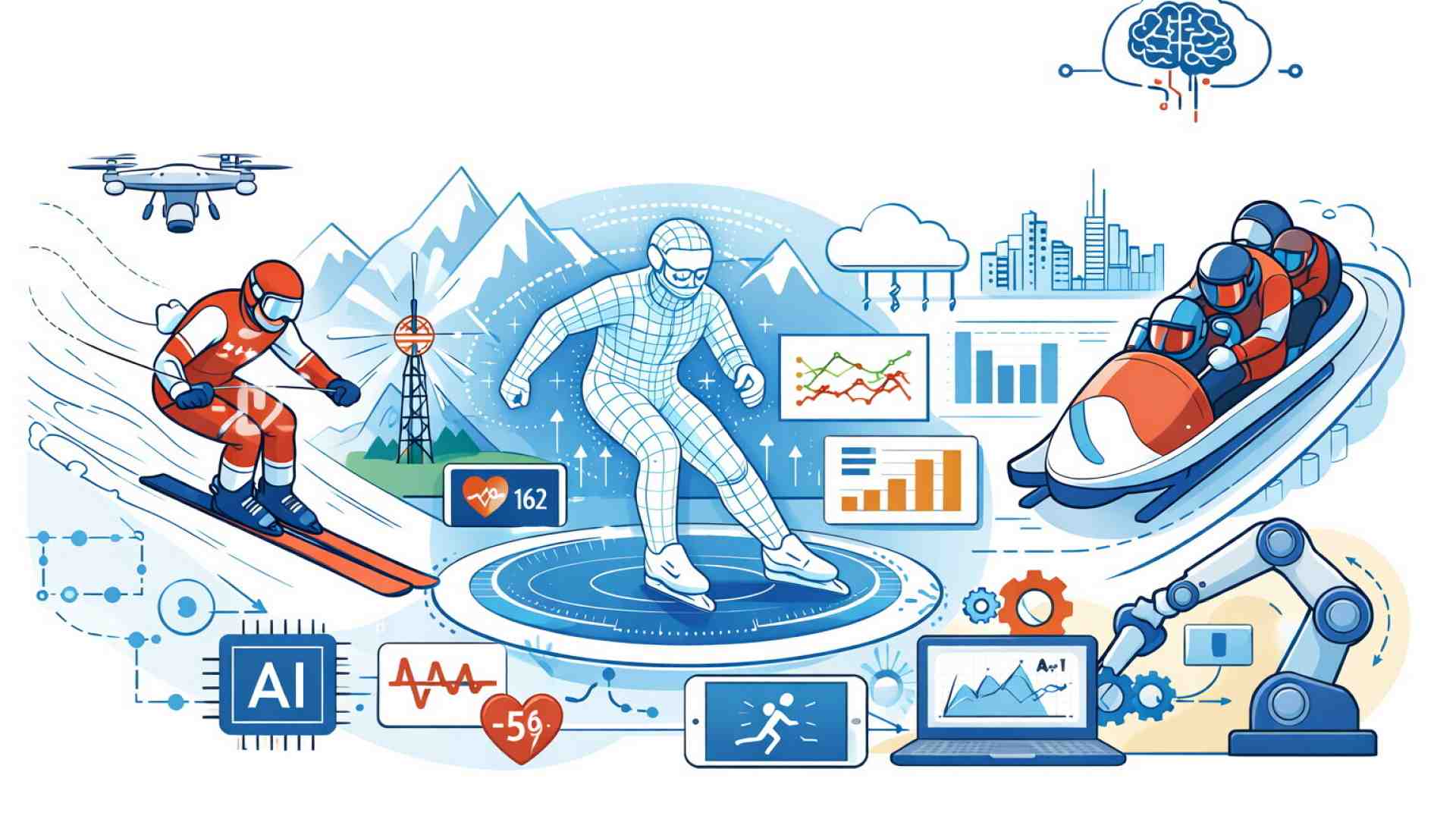 Immagine di Sensori, algoritmi, gemelli digitali. L’Olimpiade invisibile