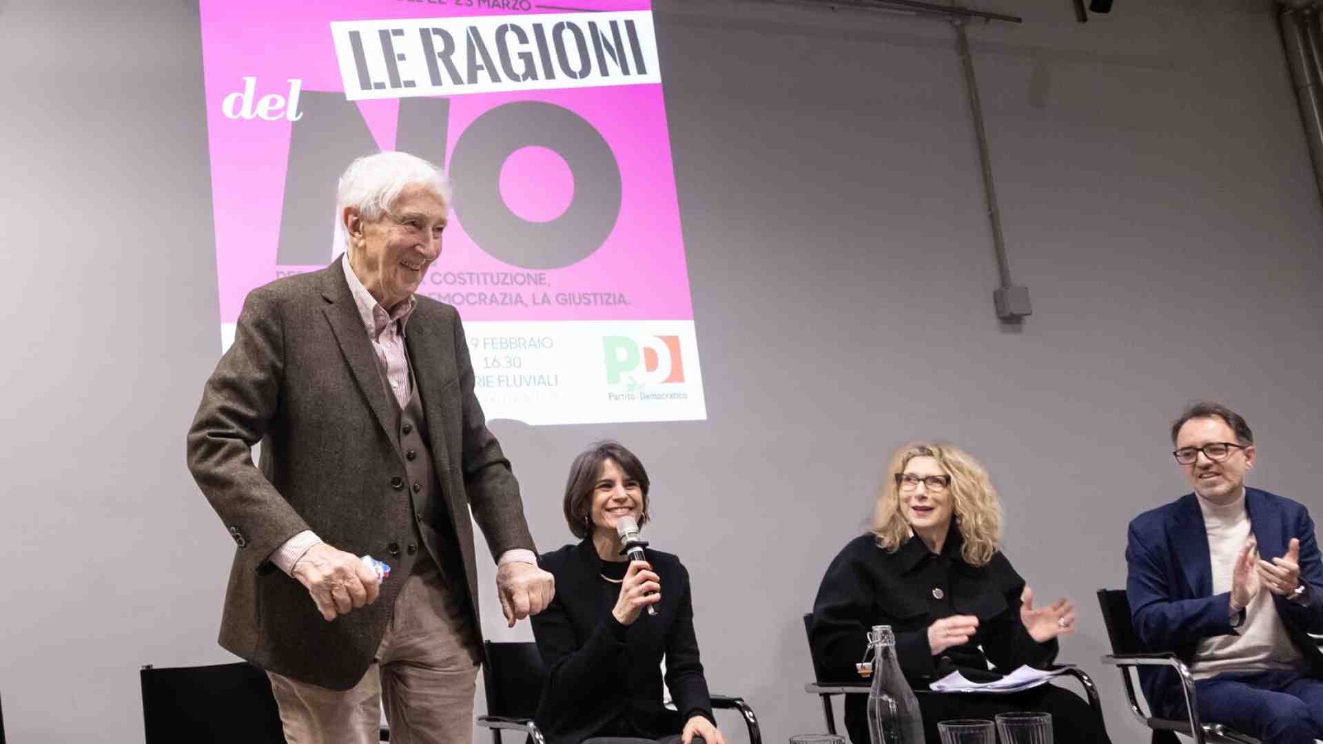 Immagine di Orlando: "Alla riscossa". Il correntissimo Pd (con Augias) si organizza e lotta per il No. Segnali per Schlein