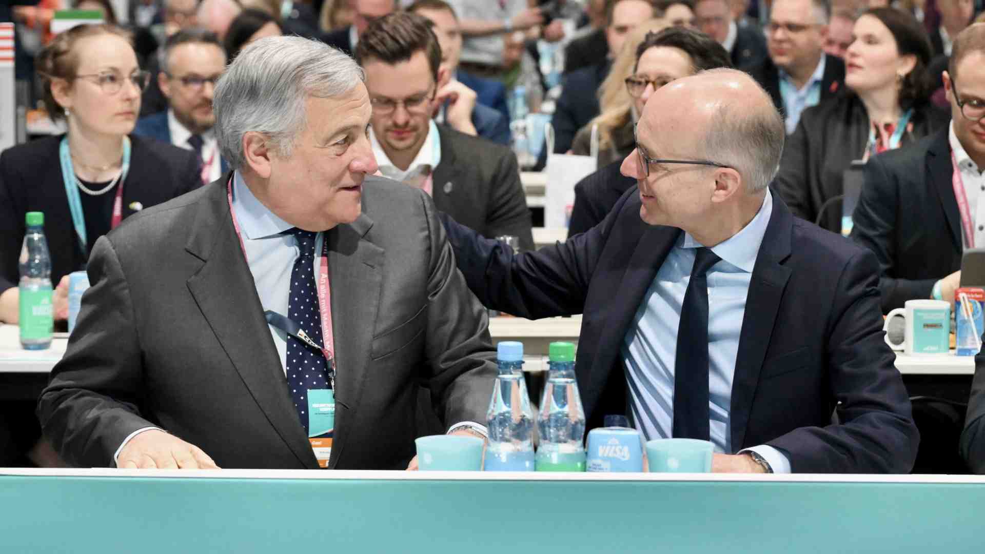 Immagine di Tajani al congresso della Cdu rimonta l'asse con Berlino e punta tutto sulla competitività Ue