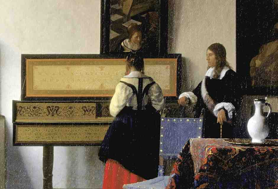 J. Vermeer, "The music lesson", 1662-1665