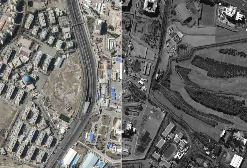 Nelle immagini dai satelliti, gli edifici del governo iraniano colpiti nei raid di Israele e Stati Uniti