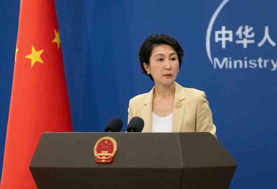La portavoce del ministero degli Esteri cinese Mao Ning (foto ANSA)