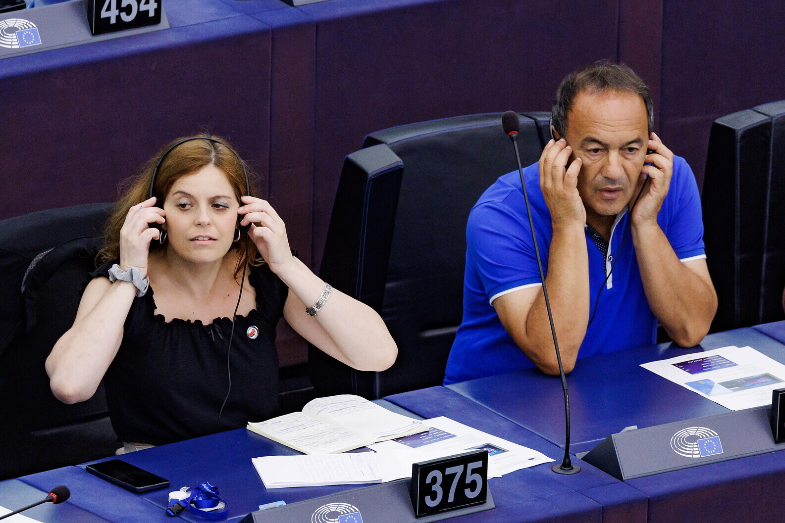 &nbsp;Ilaria Salis e Mimo Lucano - Foto LaPresse