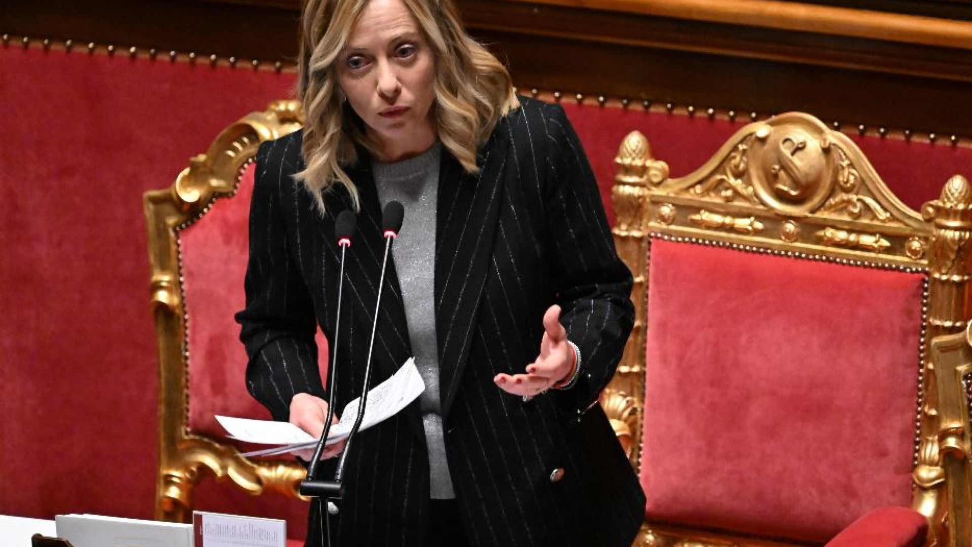 Immagine di Meloni in Senato: Su patto di stabilità non escludo nulla, neanche veto