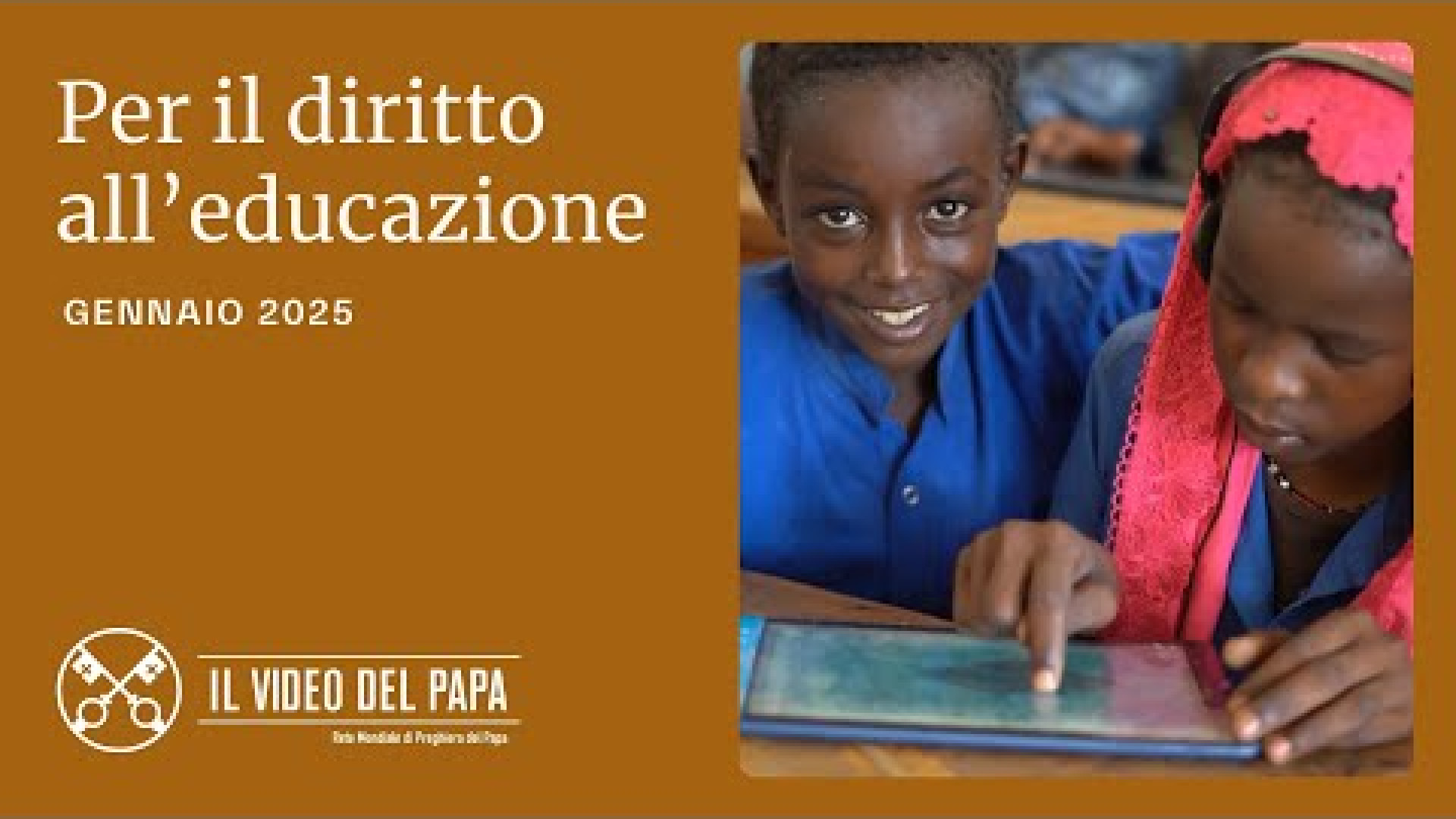 Immagine di Il Papa: fermiamo la catastrofe educativa