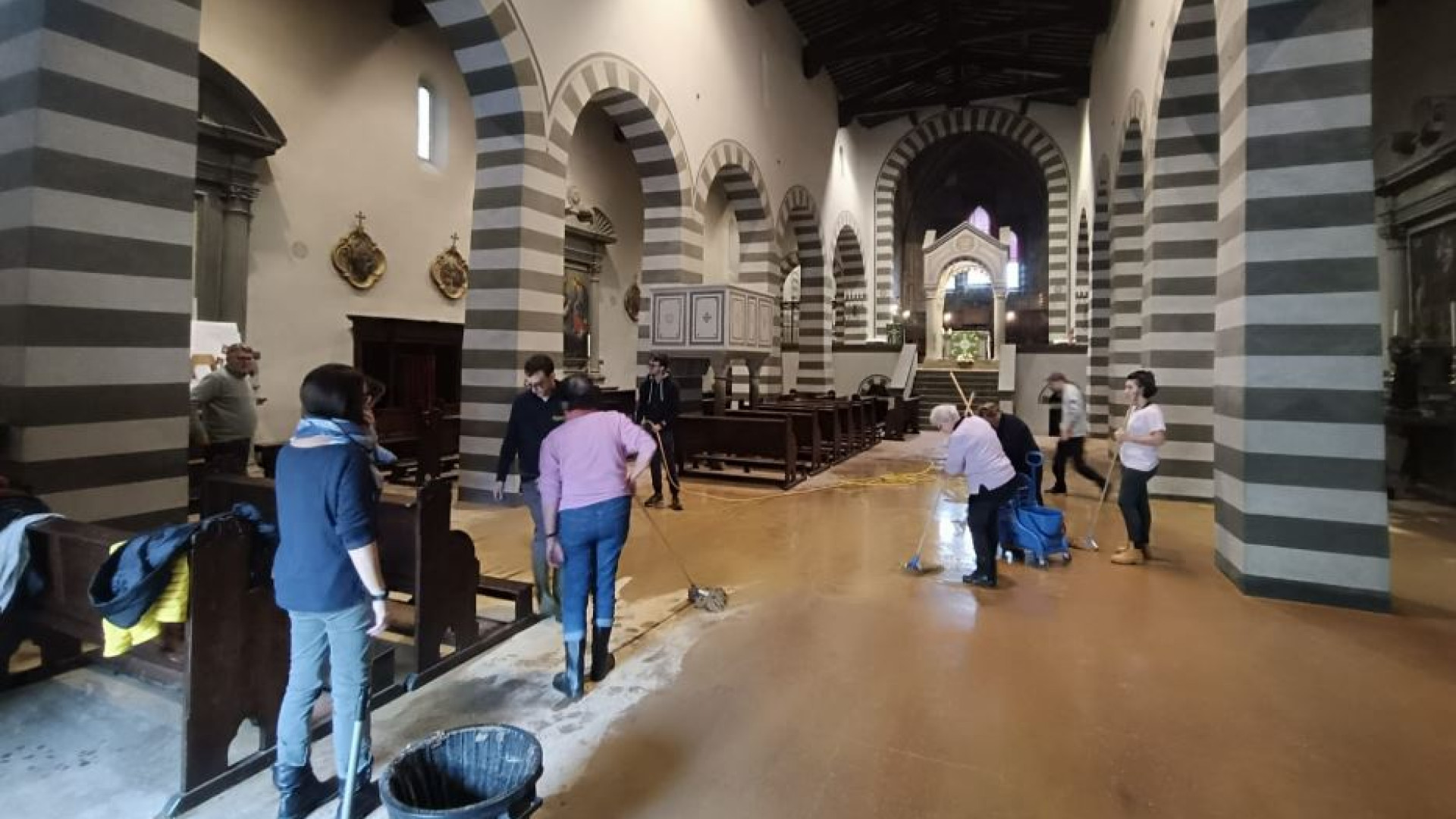 Immagine di Gli sfollati ospitati nel museo della Diocesi