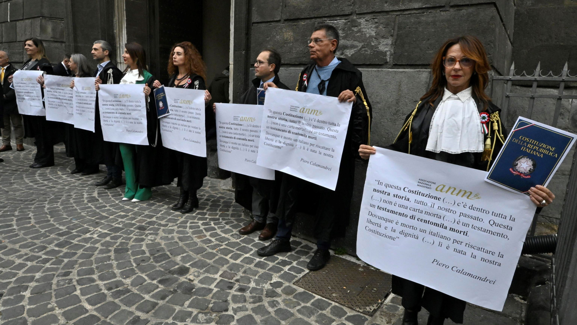 Immagine di Inaugurazione anno giudiziario nelle corti d'Appello: le proteste delle toghe