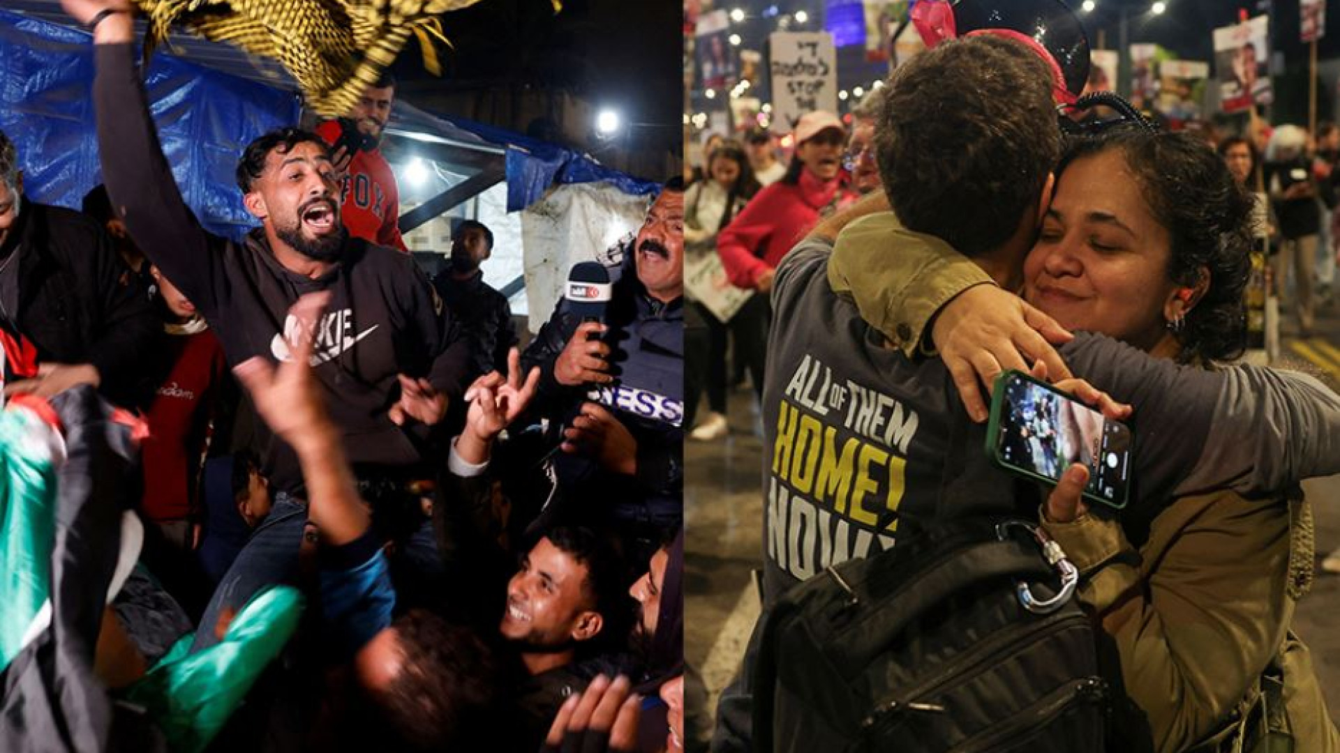 Immagine di C'è l'accordo finalmente. A migliaia in festa a Gaza e in Israele