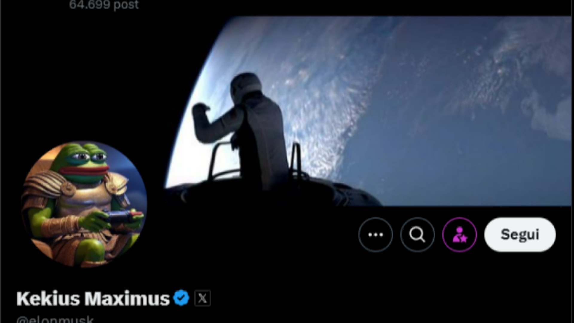Immagine di Musk fa la rana-gladiatore su X, agita la politica e muove le criptovalute