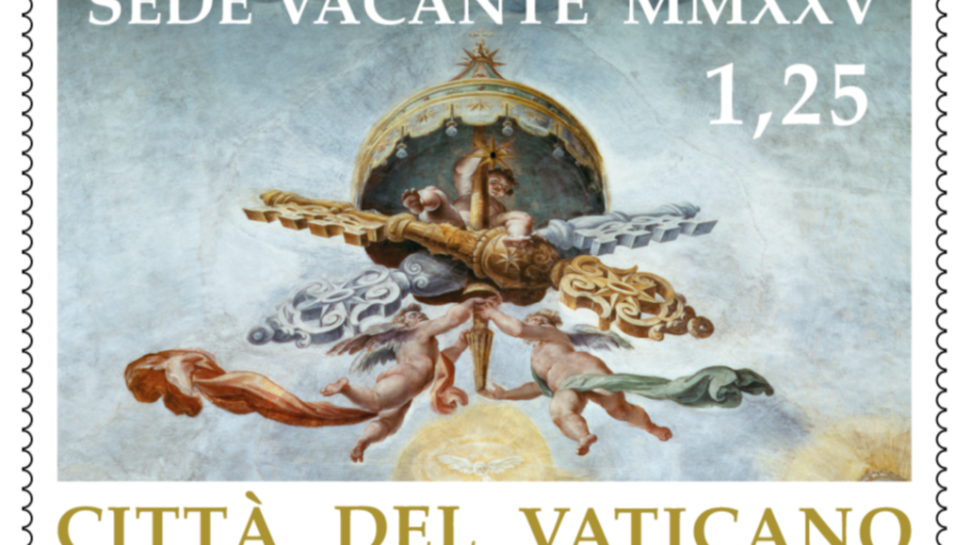 Immagine di La Sede Vacante ha anche i suoi 4 francobolli. Ecco come sono fatti