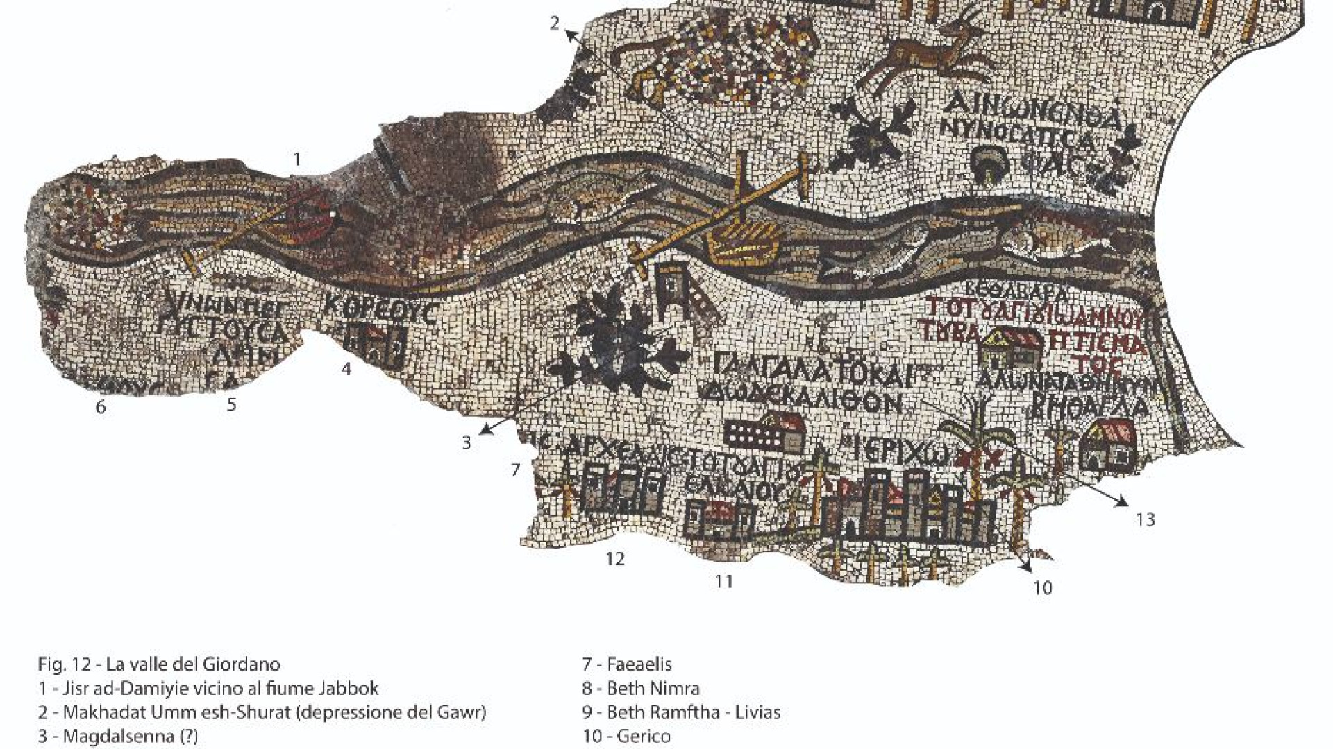 Immagine di Giordania, nel mosaico di Madaba c’è tutta la terra biblica