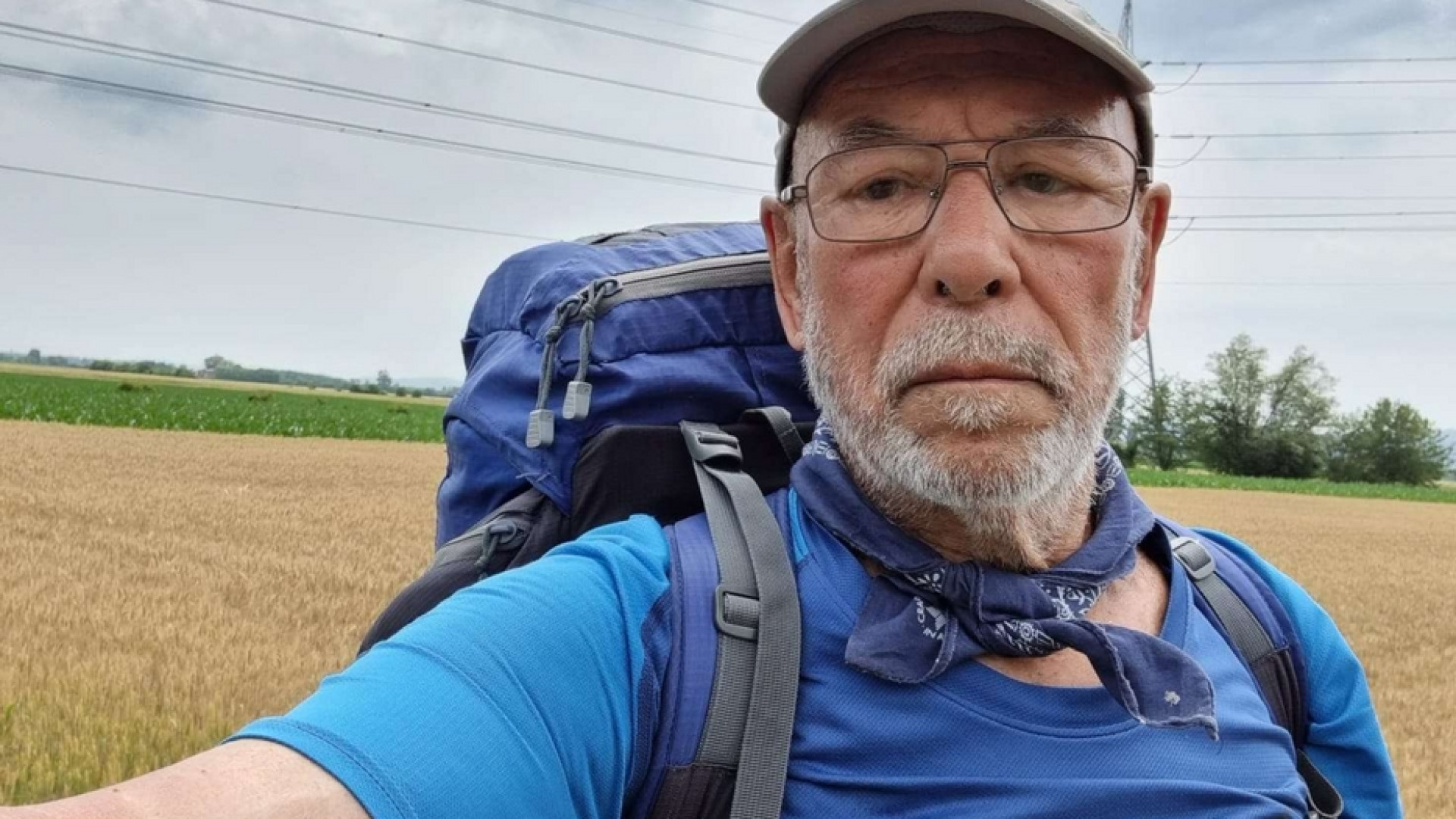 Immagine di Mario, sui sentieri da Nord a Sud. «Cammino in nome di mio figlio»