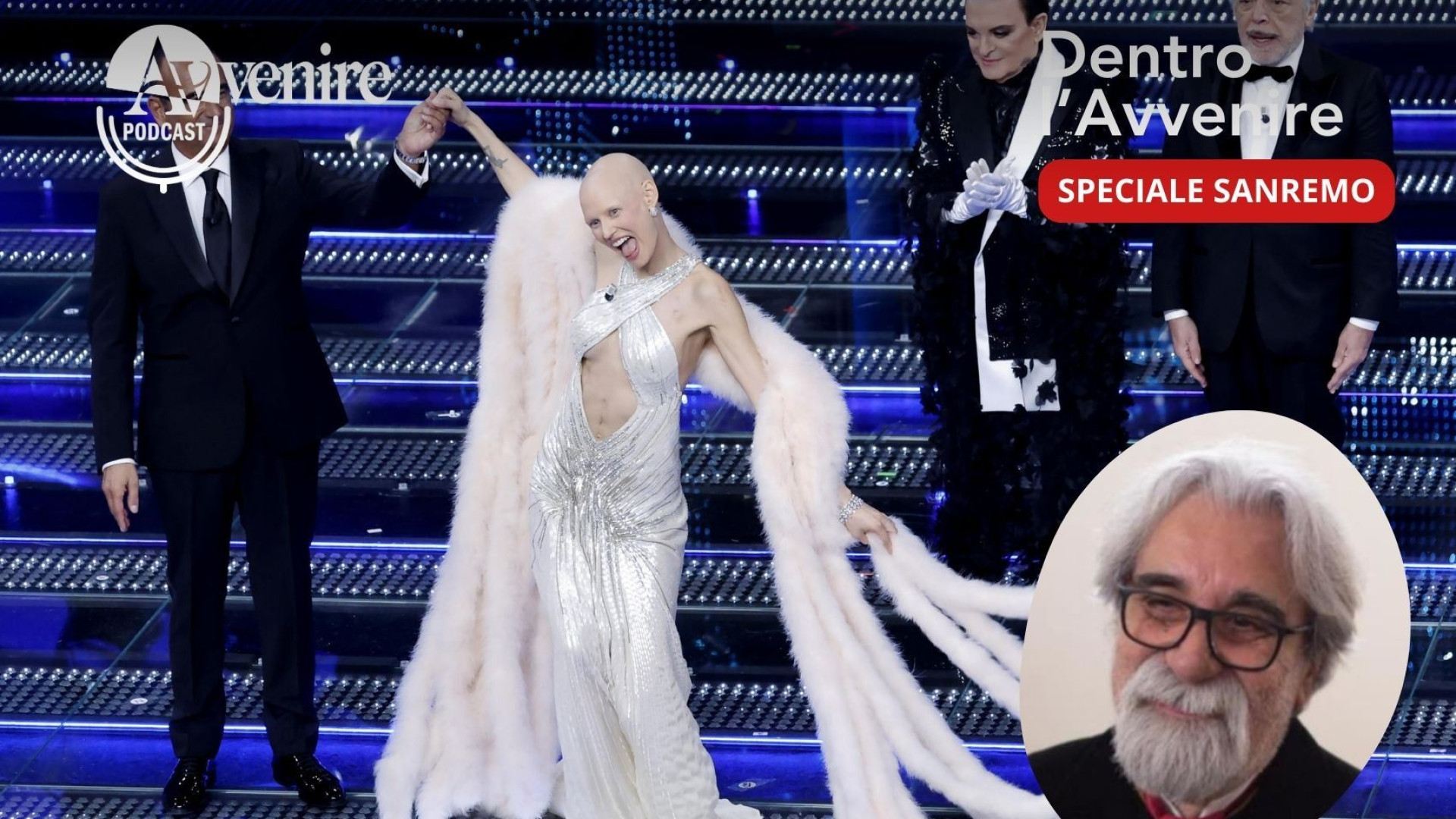 Immagine di Sanremo, Vessicchio bacchetta e l’emozione sale con Balti e Cristicchi