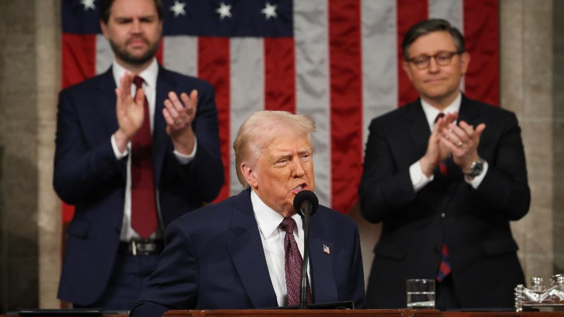 Immagine di Trump al Congresso: «È tornato il sogno americano»